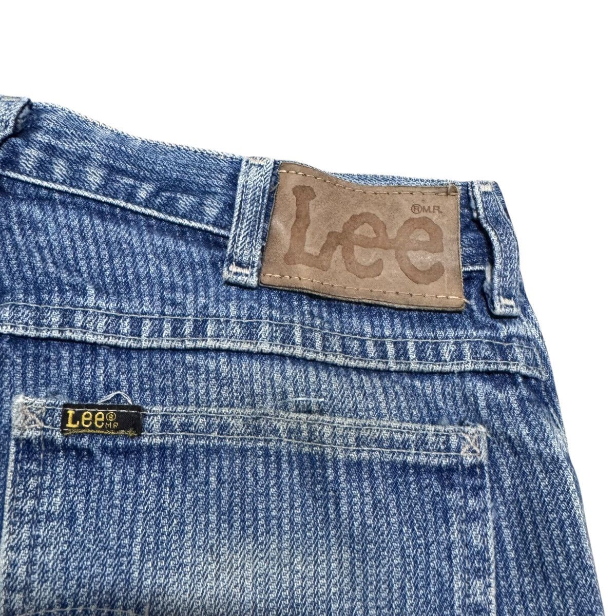 Lee Vintage 70s Lee Railroad Stripe Denim Jeans Mudwash Size US 30 / EU 46 - 1 Thumbnail