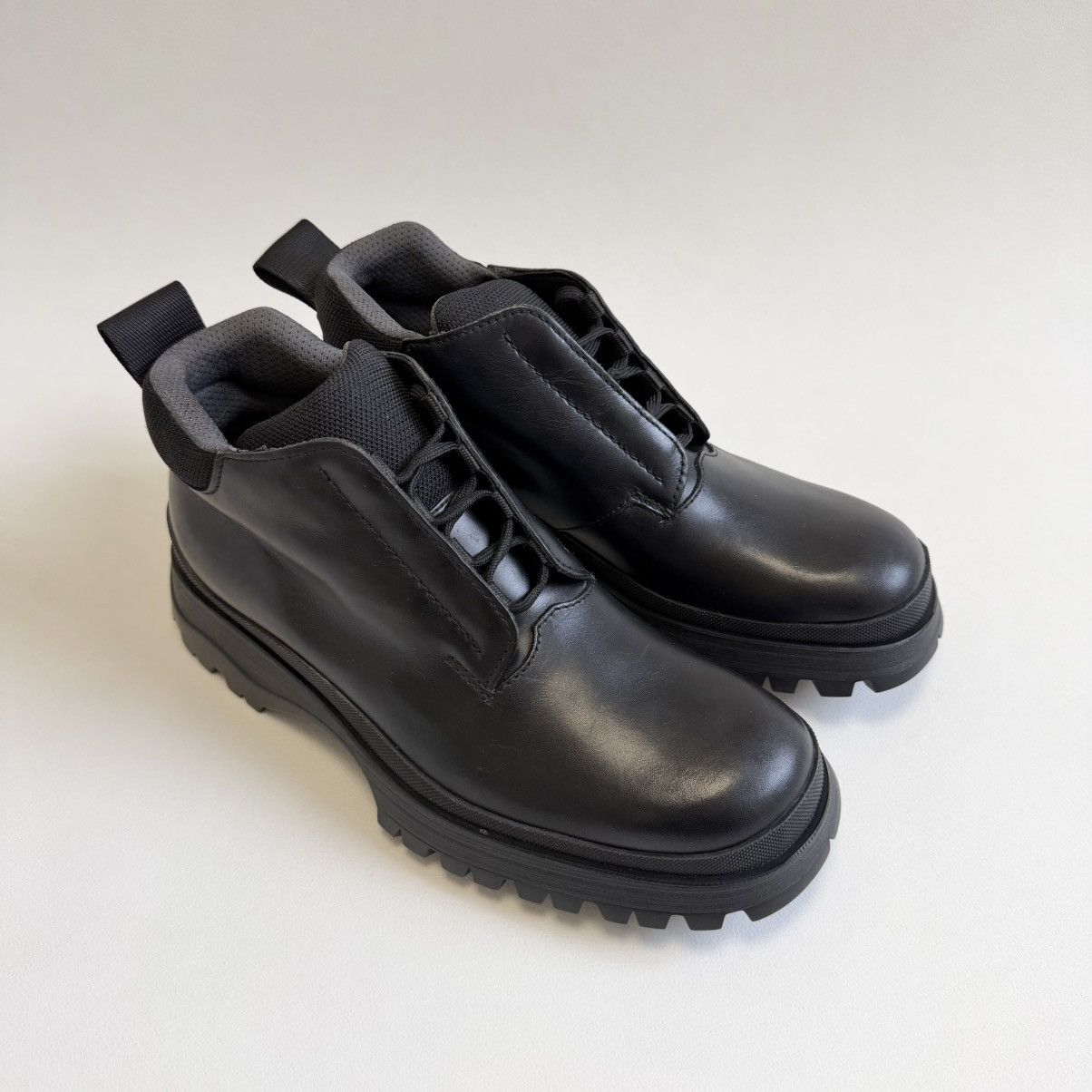 Prada OG Black Leather ‘Brixxen’ Chukka Boots Size US 8.5 / EU 41-42 - 15 Thumbnail