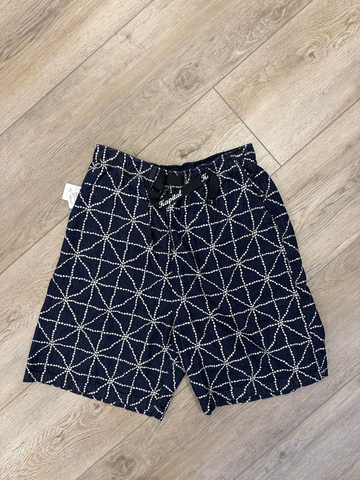 Kapital Kapital felt dojo denim shorts large blue Size US 34 / EU 50 - 1 Thumbnail