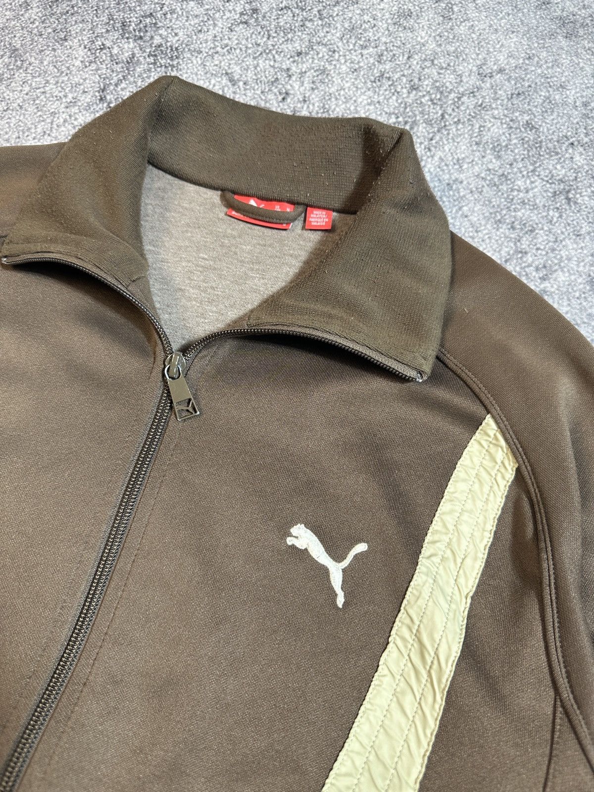 Puma × Vintage Vintage Puma Brown Zip Up Jacket Streetwear Very Rare 90s M Size US M / EU 48-50 / 2 - 3 Thumbnail