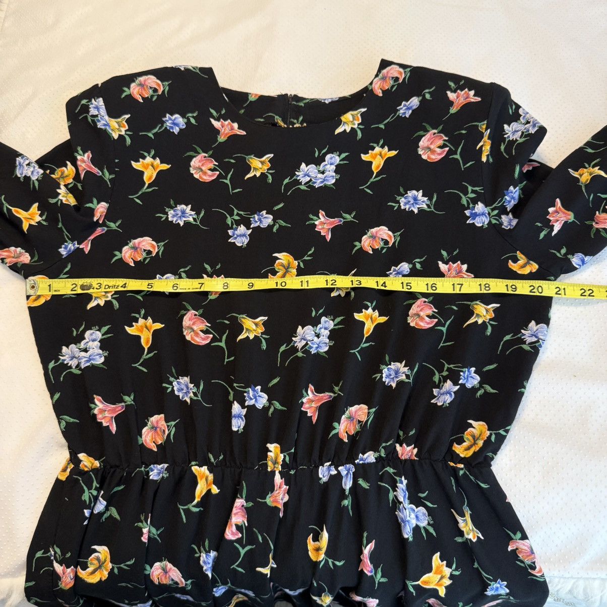 Vintage Vintage 80s Bedford Fair Belted Floral Dress Sz 16P Multi Size XL / US 12-14 / IT 48-50 - 12 Thumbnail