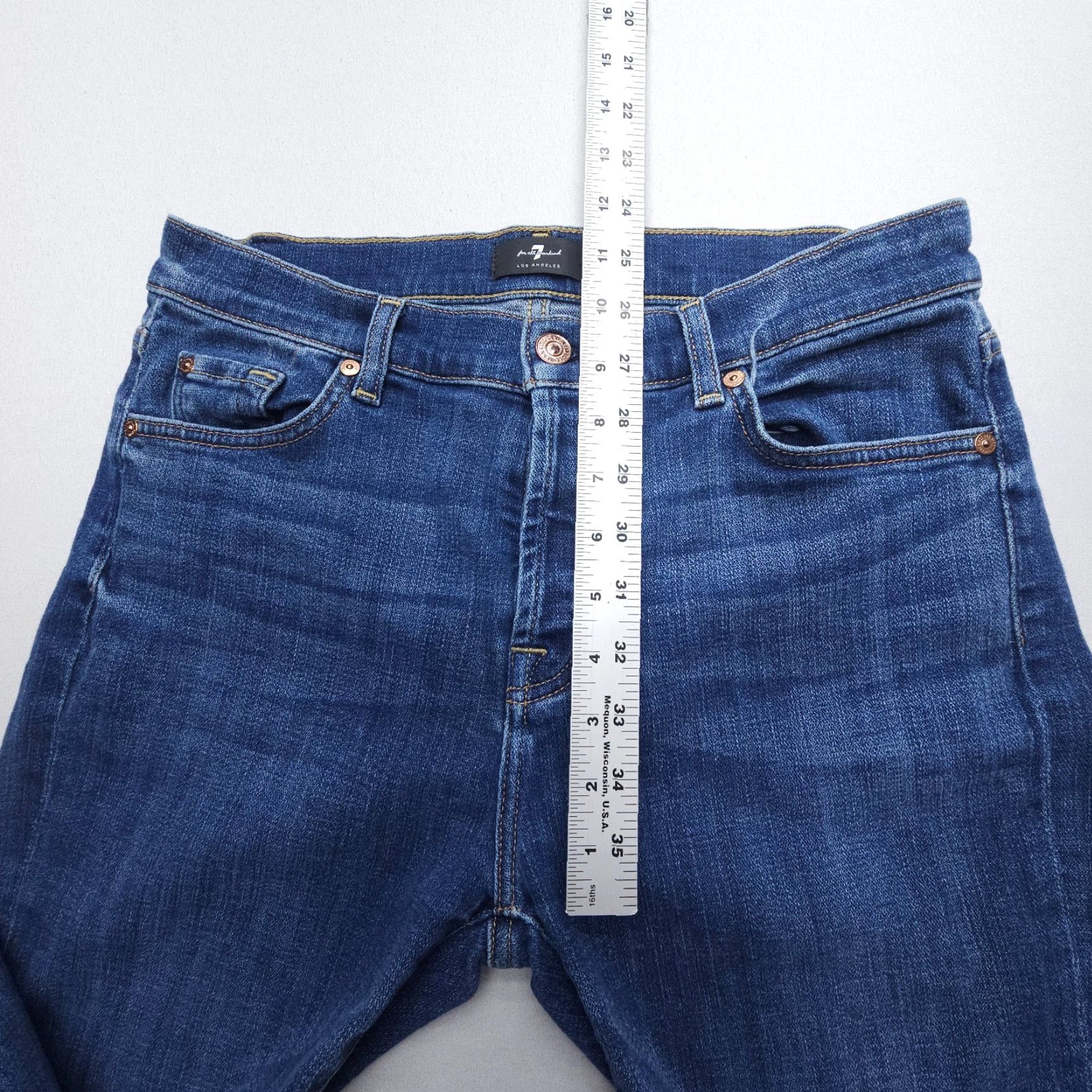 7 For All Mankind 7 For All Mankind Josefina Jeans Boyfriend Women’s Size 28 Blue 7 For All Mankind Josefina Denim Jeans Button Fly Regular Stretch 5-Pocket Women’s Size 28" / US 6 / IT 42 - 6 Thumbnail