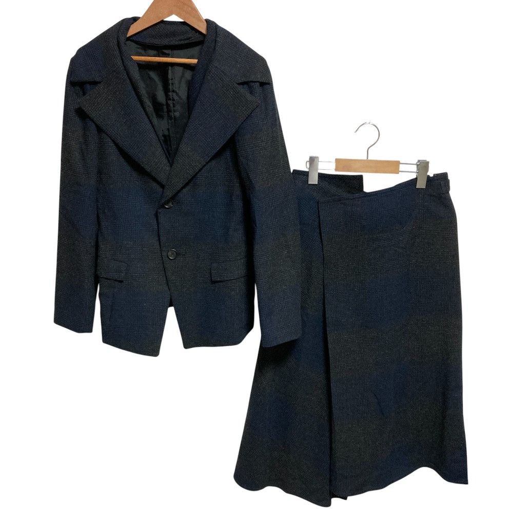 Other Yoji Yamamoto Yohji Yamamoto Check Wool Setup Textile Suits FX-J30-118/FX-S09-118 DUTY FREE for USA Size ONE SIZE - 1 Thumbnail