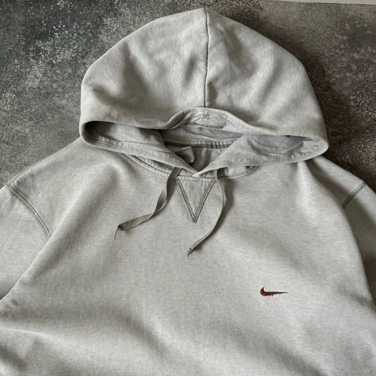 Nike × Vintage Y2K NIKE VINTAGE SWOOSH LOGO GORPCORE BASIC HOODIE Size US L / EU 52-54 / 3 - 3 Thumbnail