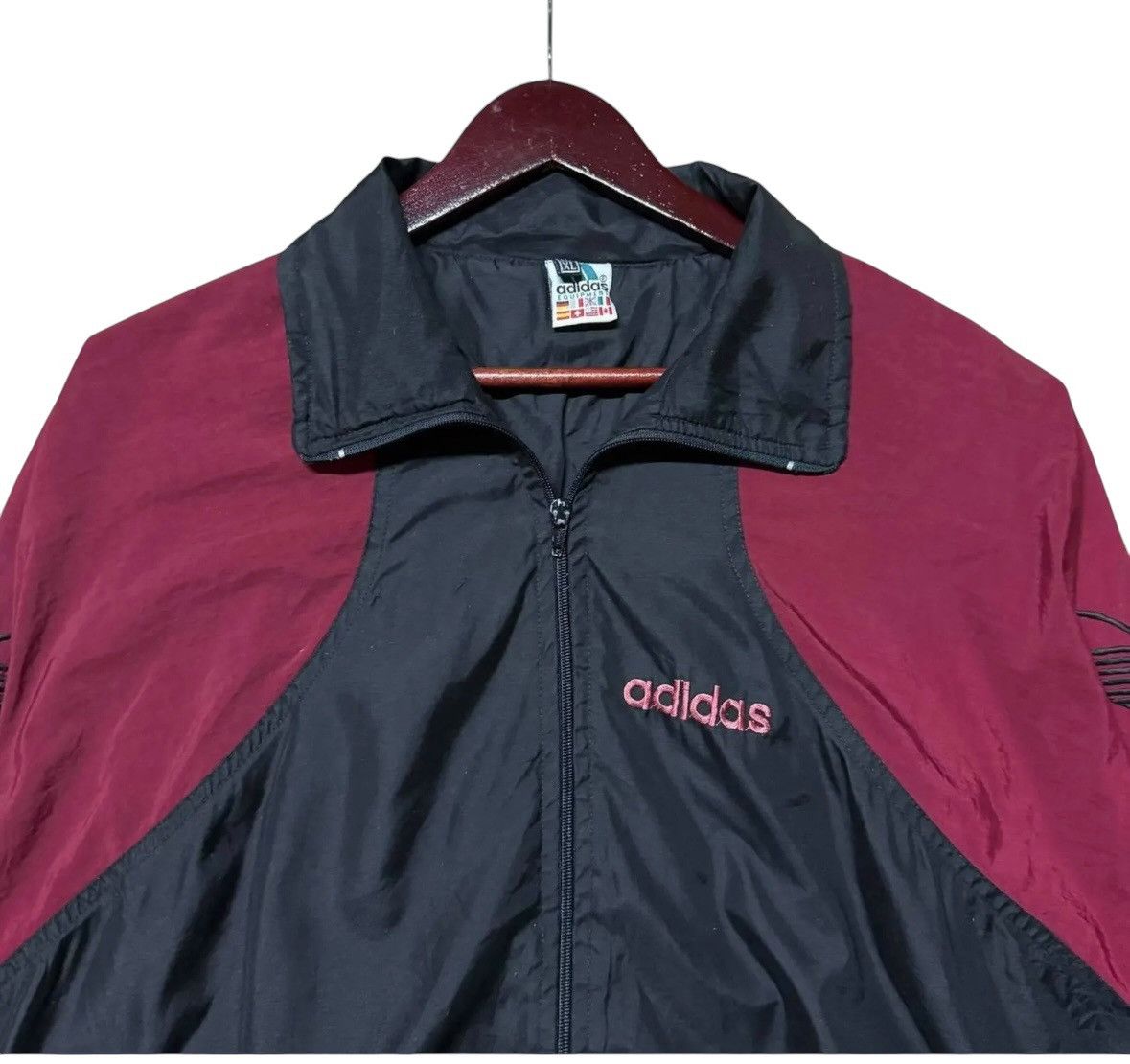 Adidas × Vintage 90s Vintage Adidas Equipment Winbreaker Size US XXL / EU 58 / 5 - 6 Thumbnail