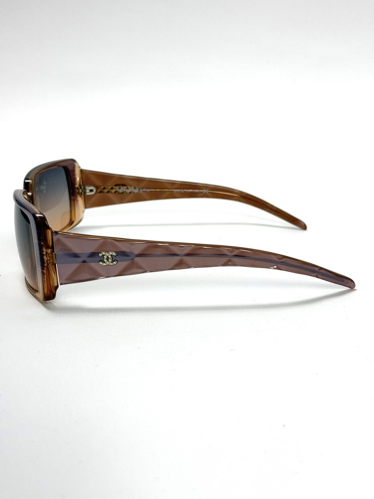 Chanel VINTAGE CHANEL SQUARE SUNGLASSES WITH LOGO Size ONE SIZE - 3 Thumbnail