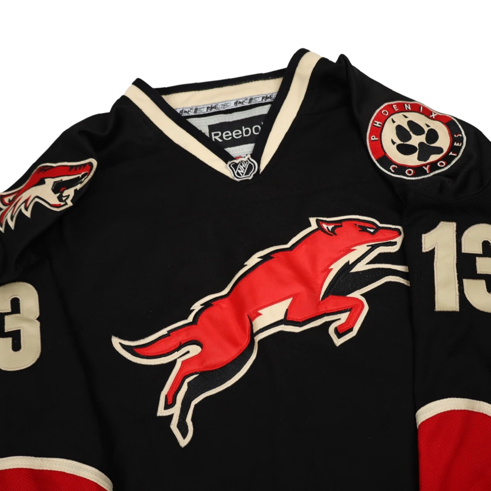 Reebok VINTAGE Reebok Phoenix Coyotes #13 Jordan Jersey Black Shirt 2XL Adult Mens Size US XXL / EU 58 / 5 - 4 Thumbnail