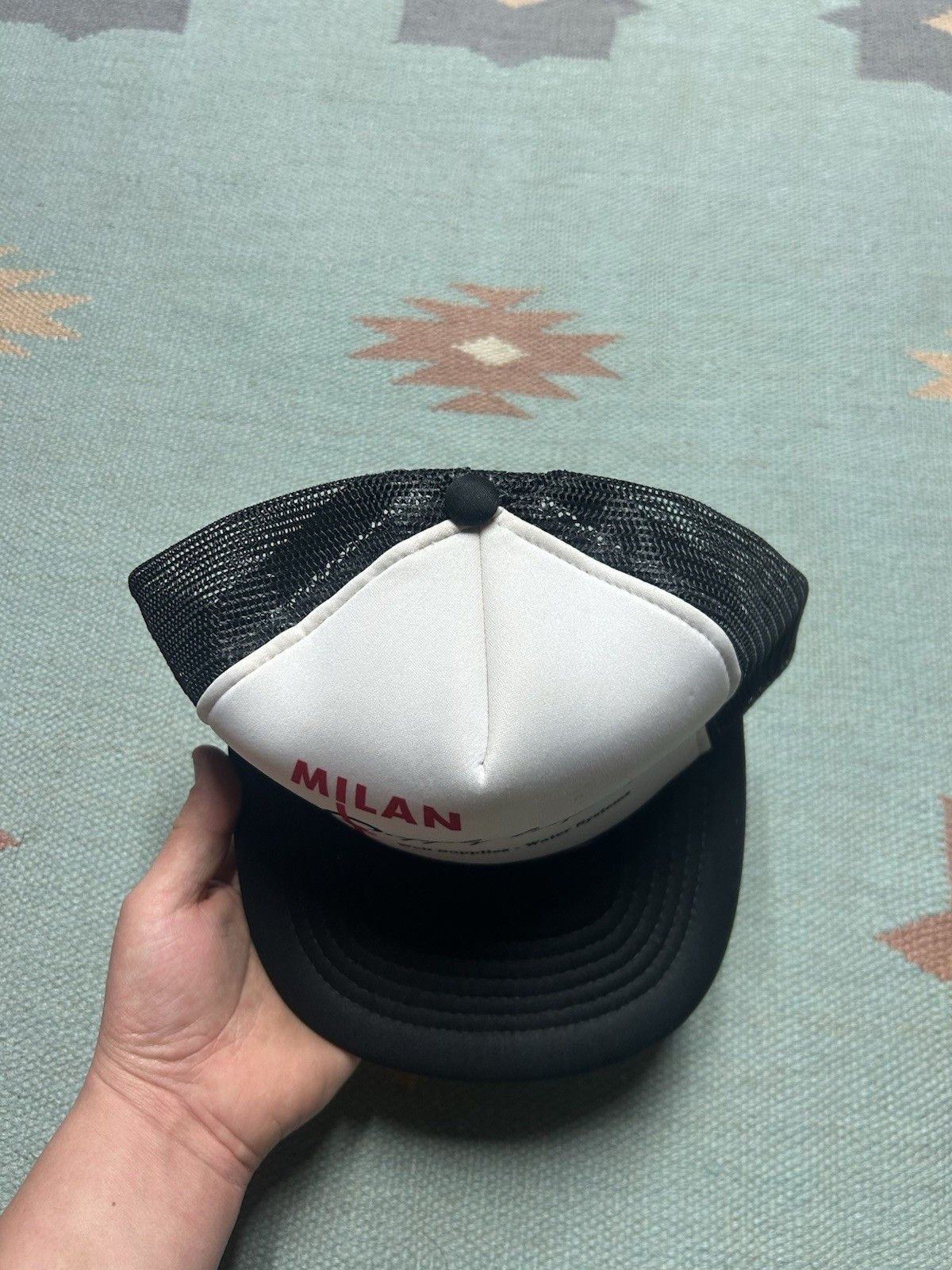 Vintage Vtg trucker hat Milan supply company well water systems Mich Size ONE SIZE - 4 Thumbnail