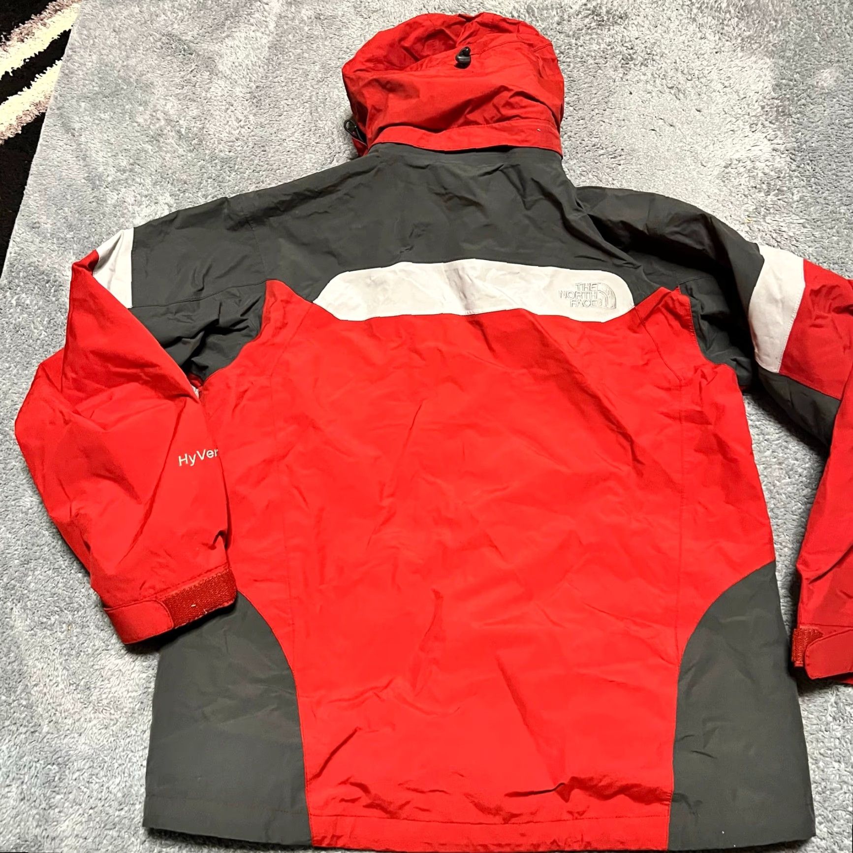 The North Face The North Face Coat Mens Medium HyVent Ski Shell Jacket Red Black Nylon Hooded Mens Size US M / EU 48-50 / 2 - 5 Thumbnail