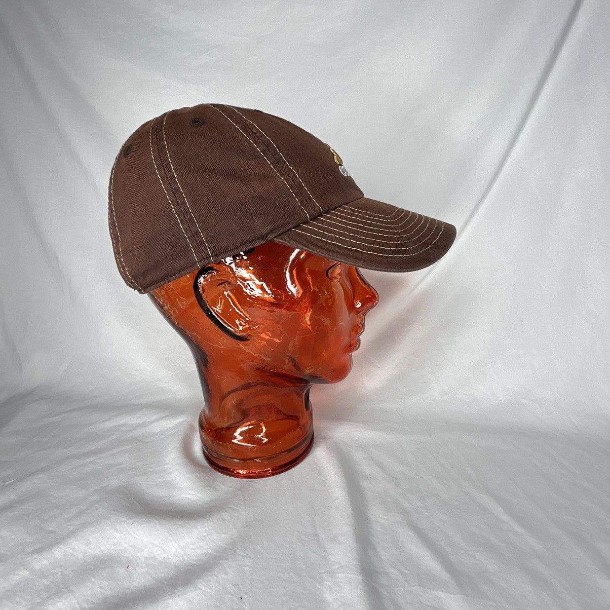 Adidas Vtg Y2K Adidas Brown Embroidered Logo Strapback Dad Hat Size ONE SIZE - 3 Thumbnail