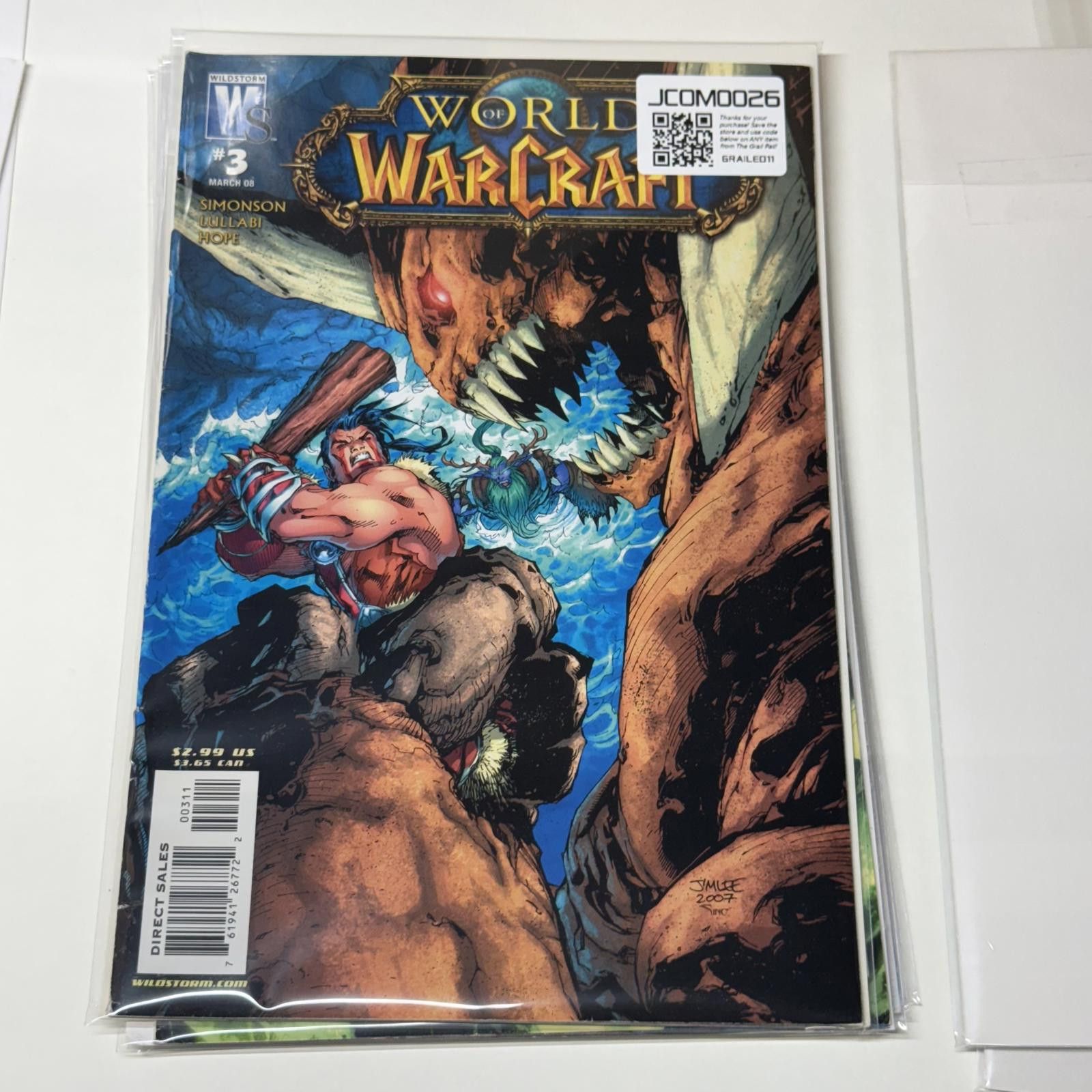 Designer Wildstorm World of Warcraft #1 MAR 2008 WoW Comic Book Size ONE SIZE - 1 Thumbnail