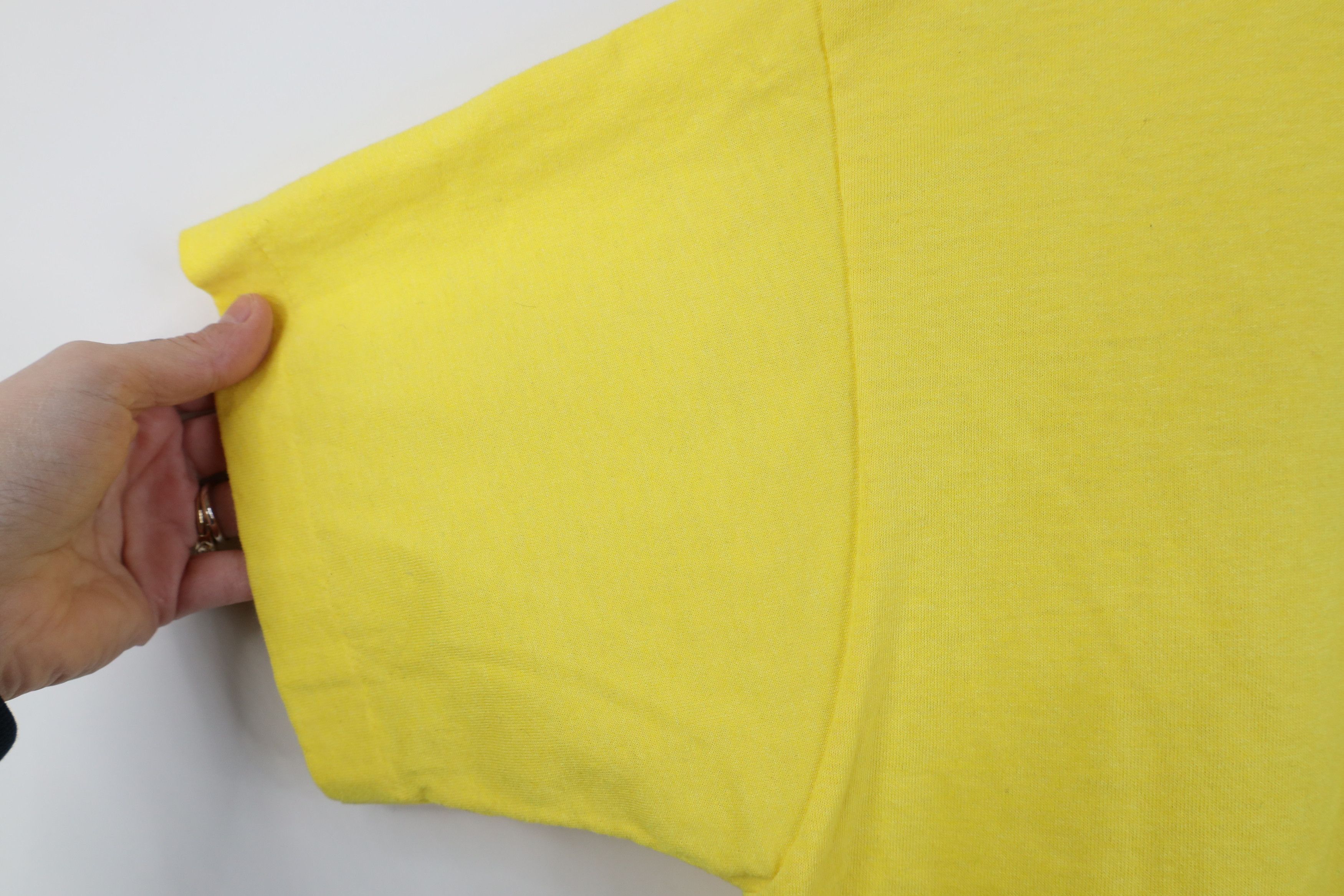 Vintage Vintage 80s 90s Streetwear Short Sleeve T-Shirt Yellow USA Size US L / EU 52-54 / 3 - 6 Thumbnail