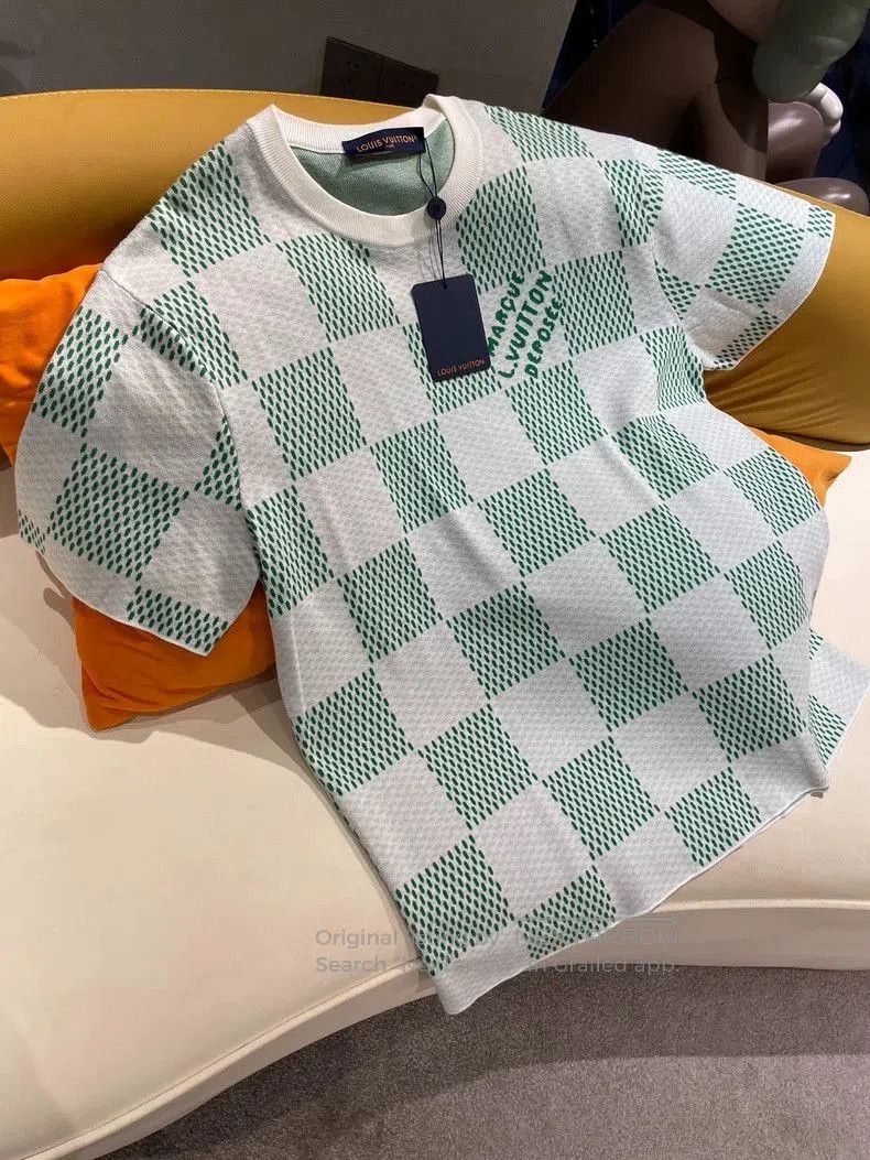 Louis Vuitton LV 2024 Pharrell Check Knit Tee. Size US L / EU 52-54 / 3 - 3 Thumbnail