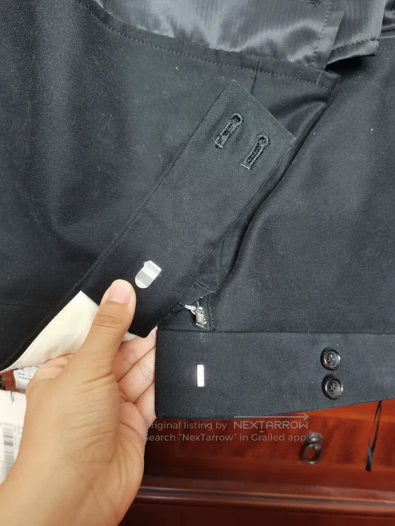 Comme des Garcons Comme Des Garcons Black Double-Breasted Trench Coat, Size Size S / US 4 / IT 40 - 3 Thumbnail