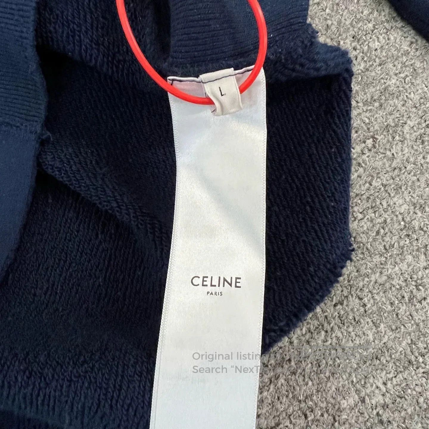 Celine Celine Embroidered Logo Loose Sweatshirt. Size L / US 10 / IT 46 - 7 Thumbnail