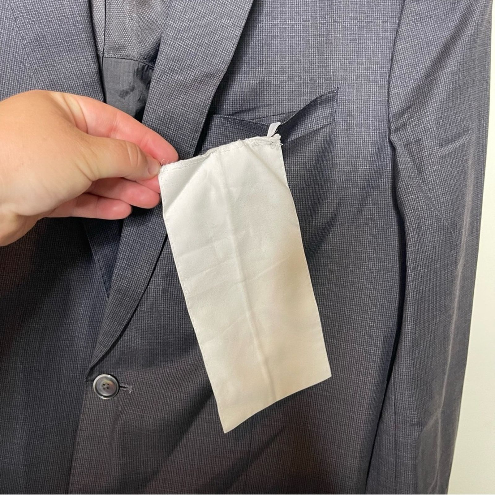 Hugo Boss Hugo Boss Grey 100% wool 2 button blazer sz 42R Size 42R - 4 Thumbnail