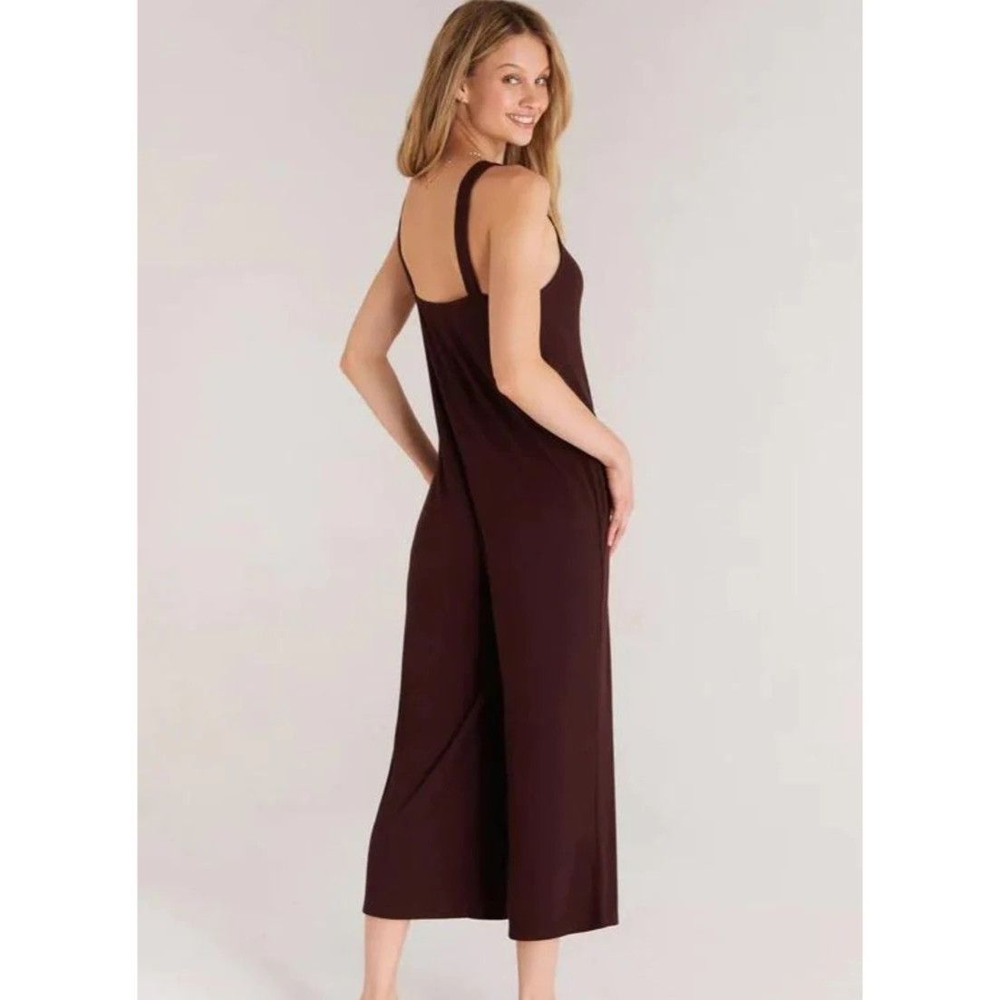 Z Supply Z Supply Around Town Fig Cozy Lounge Jumpsuit Size 27" / US 4 / IT 40 - 2 Thumbnail