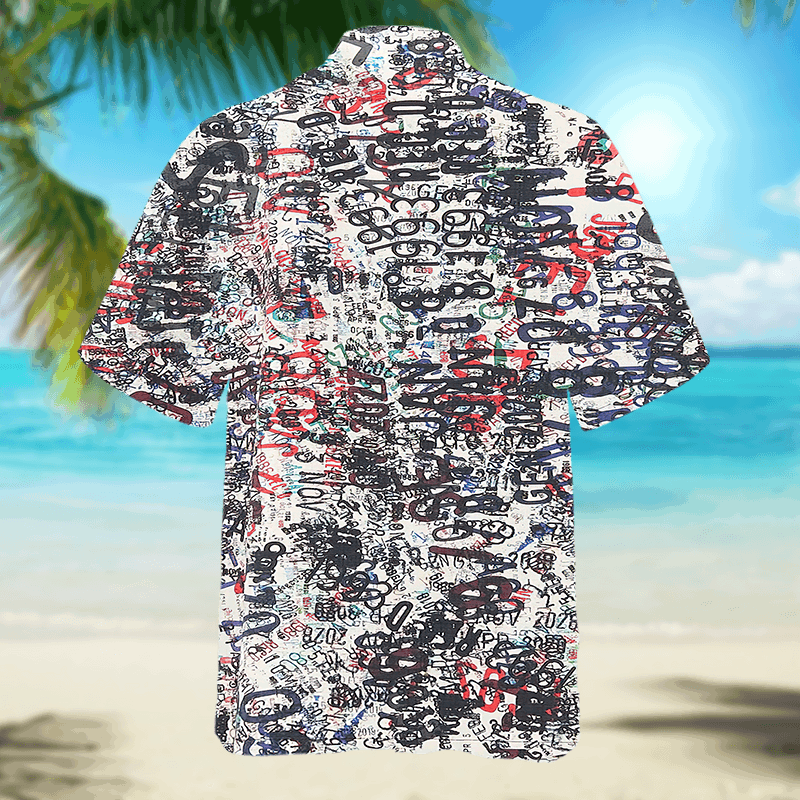 The Unbranded Brand Cotton Wool Memory Print Shirt Size US M / EU 48-50 / 2 - 5 Thumbnail