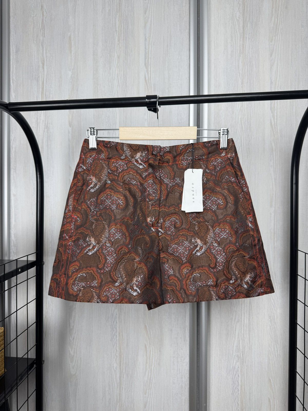 Japanese Brand Sandro Chinagirl Multicolore Tiger Printed Japanese Shorts Size 27" / US 4 / IT 40 - 1 Thumbnail