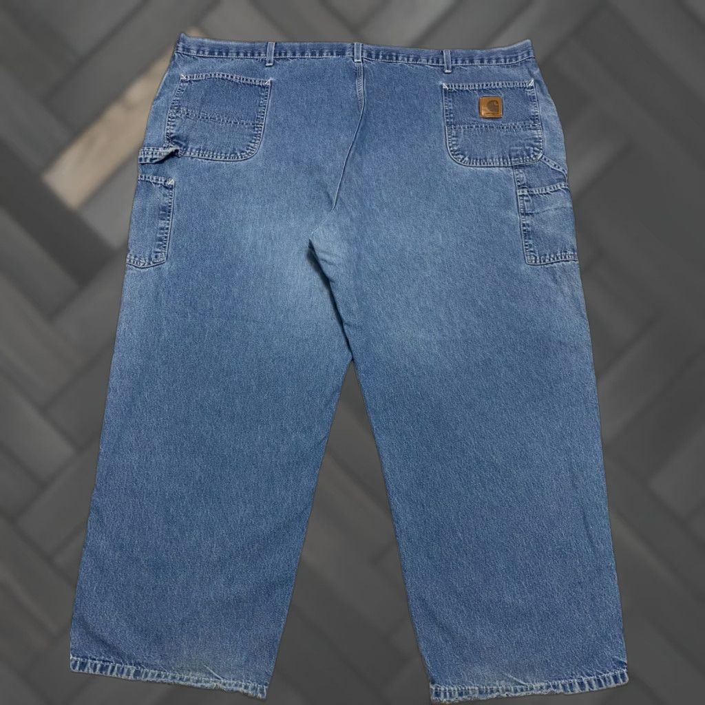 Carhartt VINTAGE Carhartt Carpenter Jeans Mens 52x29 Blue Carhartt Carpenter Jeans Mens 52x29 Blue Faded Size US 36 / EU 52 - 1 Thumbnail