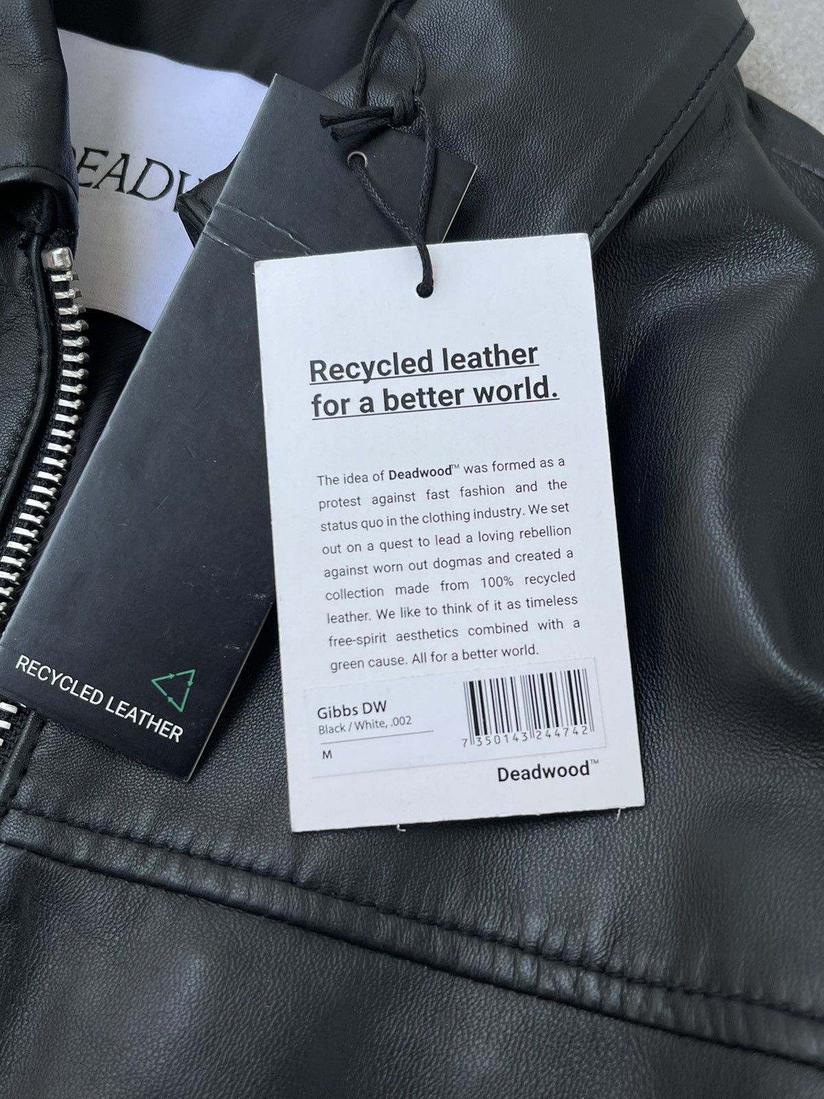 Deadwood !DS! AW23 Deadwood Gibbs Black Leather Jacket Size US M / EU 48-50 / 2 - 22 Thumbnail