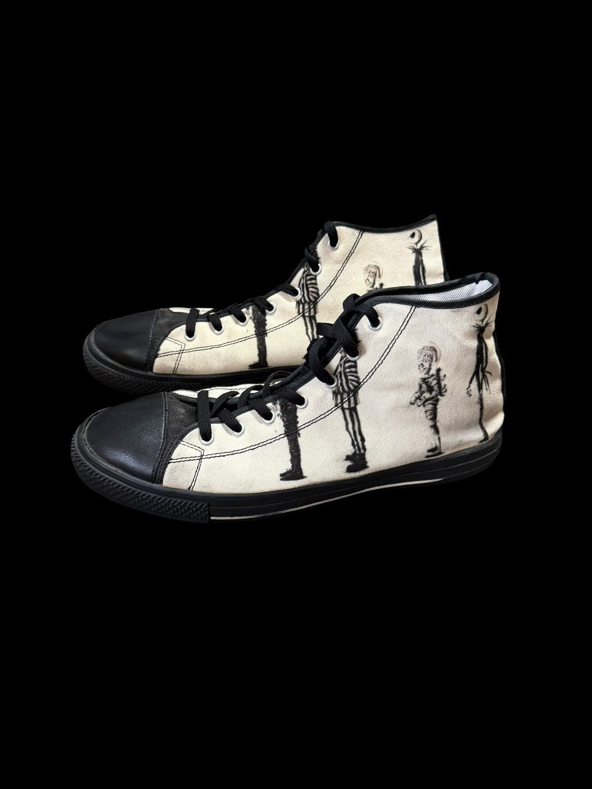 Vintage Jack Skellington Edward Scissorhands shoes gothic horror emo Size US 12 / EU 45 - 1 Thumbnail