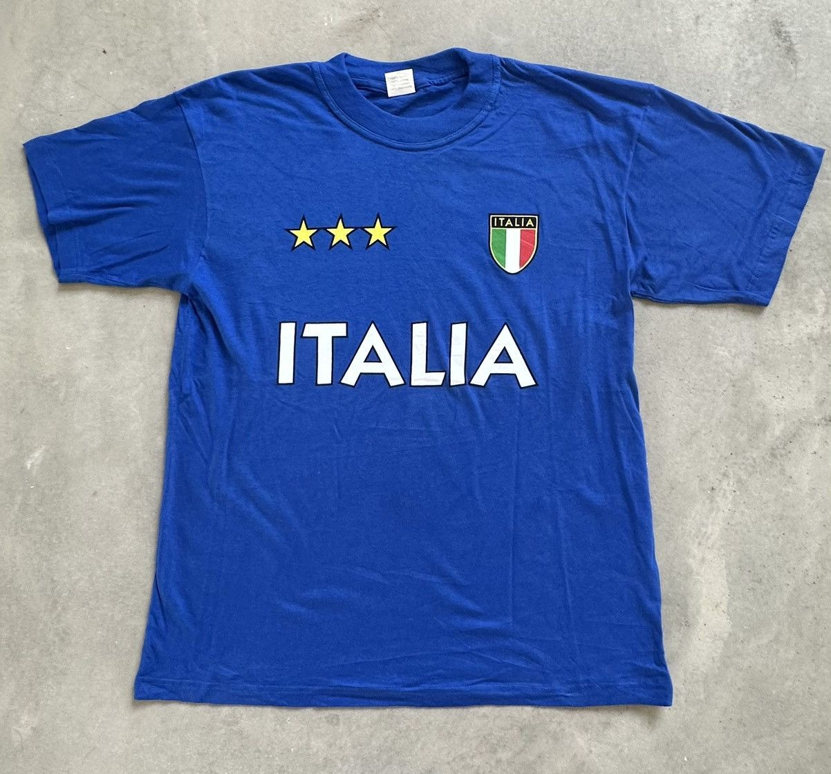 Vintage VINTAGE ITALIA SOCCER CHAMPION TEE Size US L / EU 52-54 / 3 - 1 Thumbnail