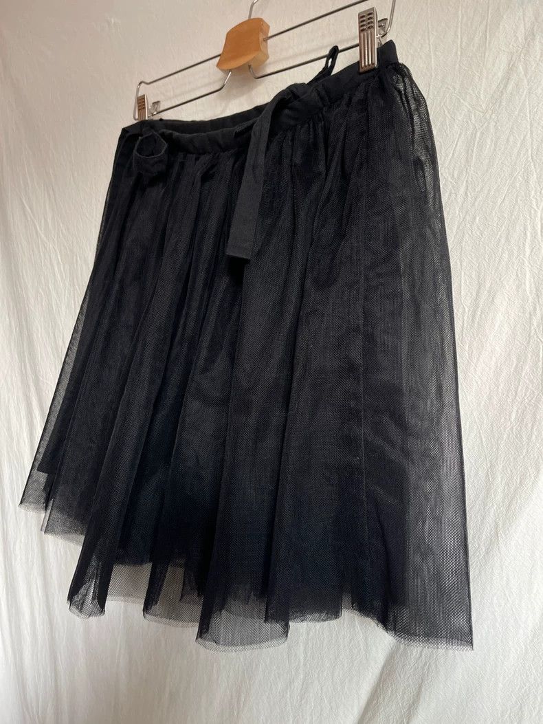 Comme des Garcons Comme des Garcons size XXS Black gauze lace-up fluffy skir Size 23" - 5 Thumbnail