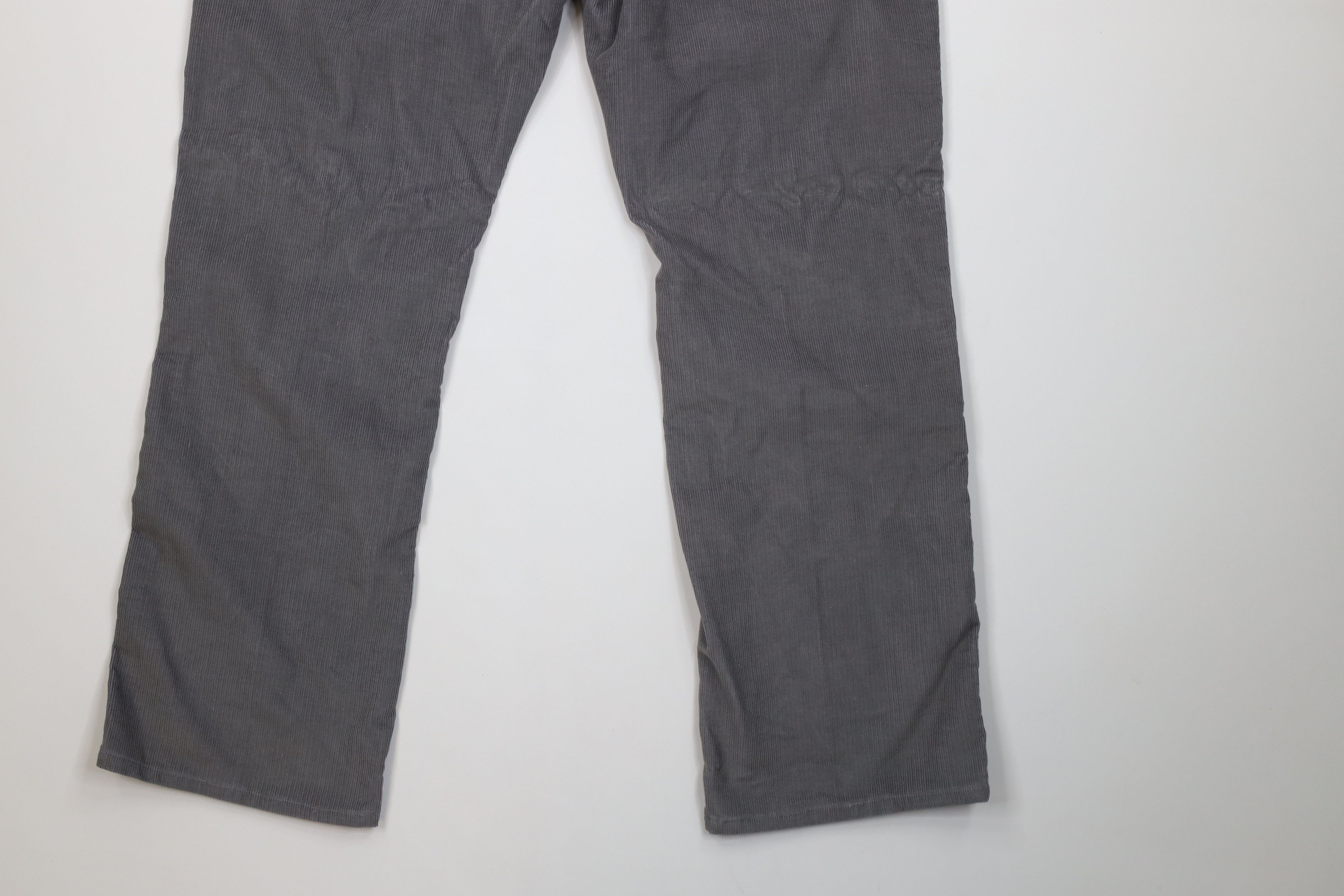 Vintage Vintage 70s Streetwear Straight Leg Corduroy Pants Gray USA Size US 38 / EU 54 - 14 Thumbnail