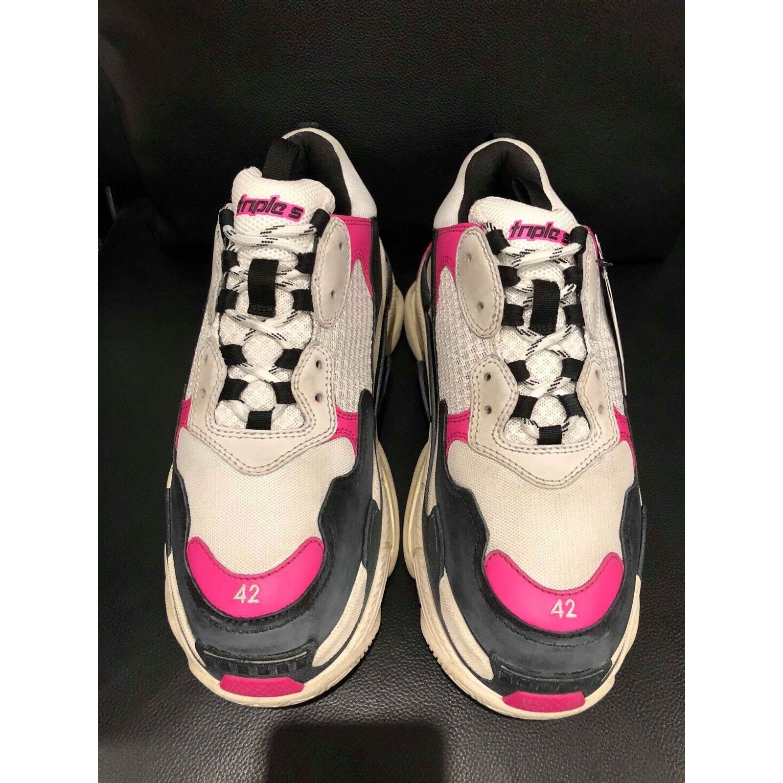 Balenciaga Triple S Sneaker Womens Leather Speed Flat Trainers 42 Size US 12 / IT 42 - 9 Thumbnail