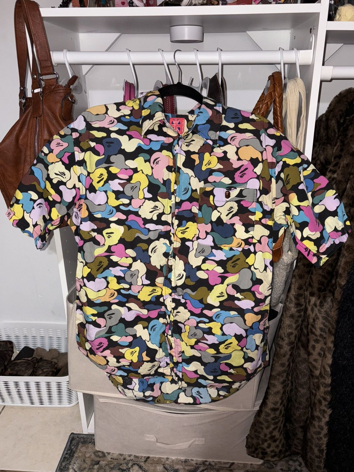 Bape RARE bathing ape button up shirt Size US L / EU 52-54 / 3 - 7 Thumbnail