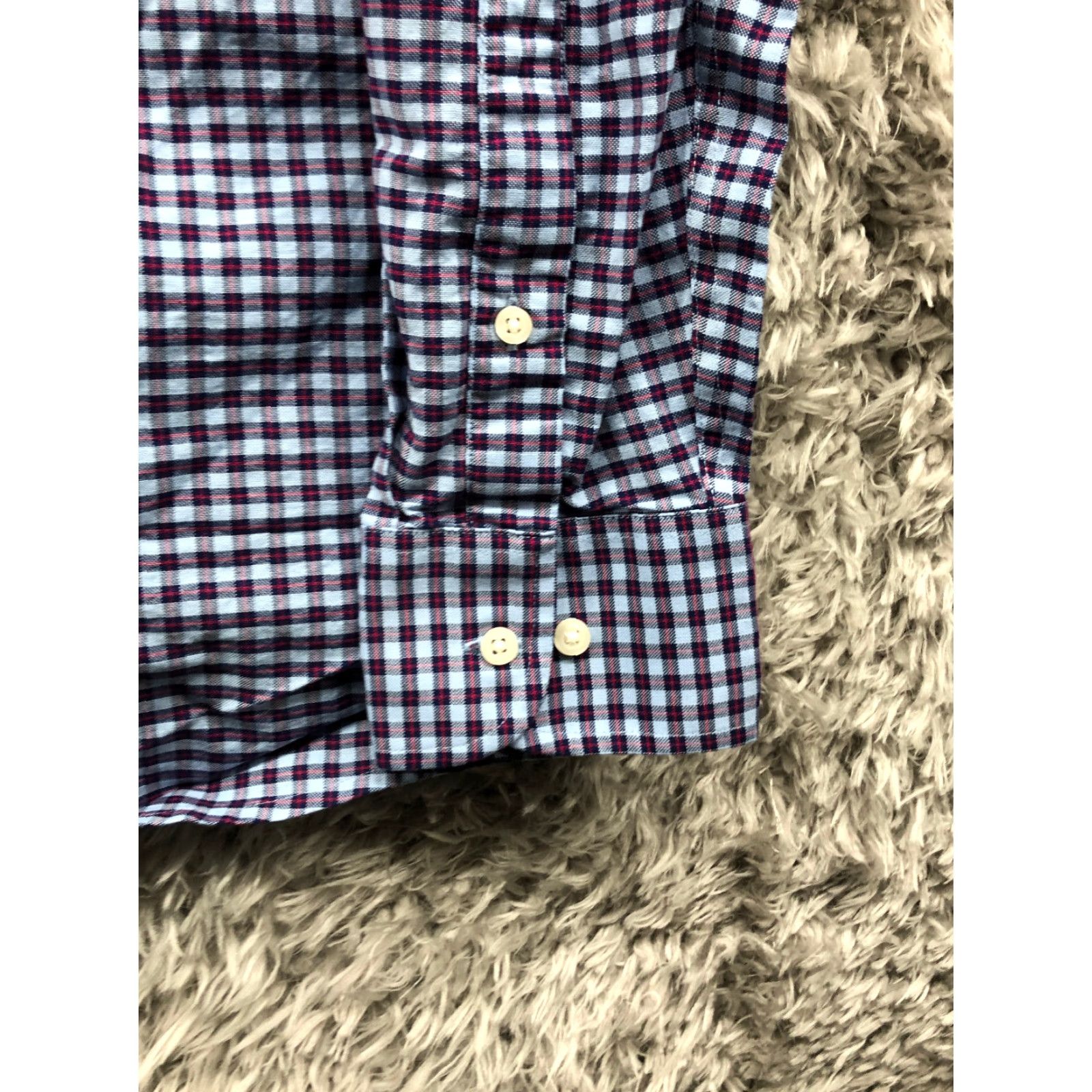 Vintage Member's Mark Shirt XL Mens Blue Plaid Long Sleeve Button-Down Collar Shirt Size US XL / EU 56 / 4 - 3 Thumbnail