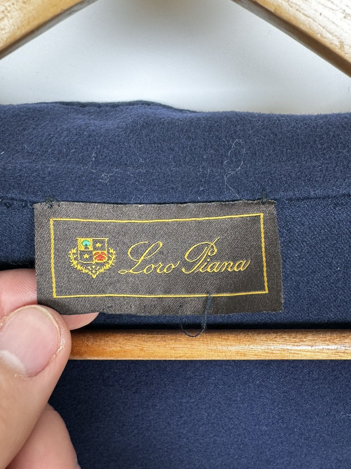 Loro Piana Loro Piana Cashmere&Wool Navy Coat Size L / US 10 / IT 46 - 6 Thumbnail