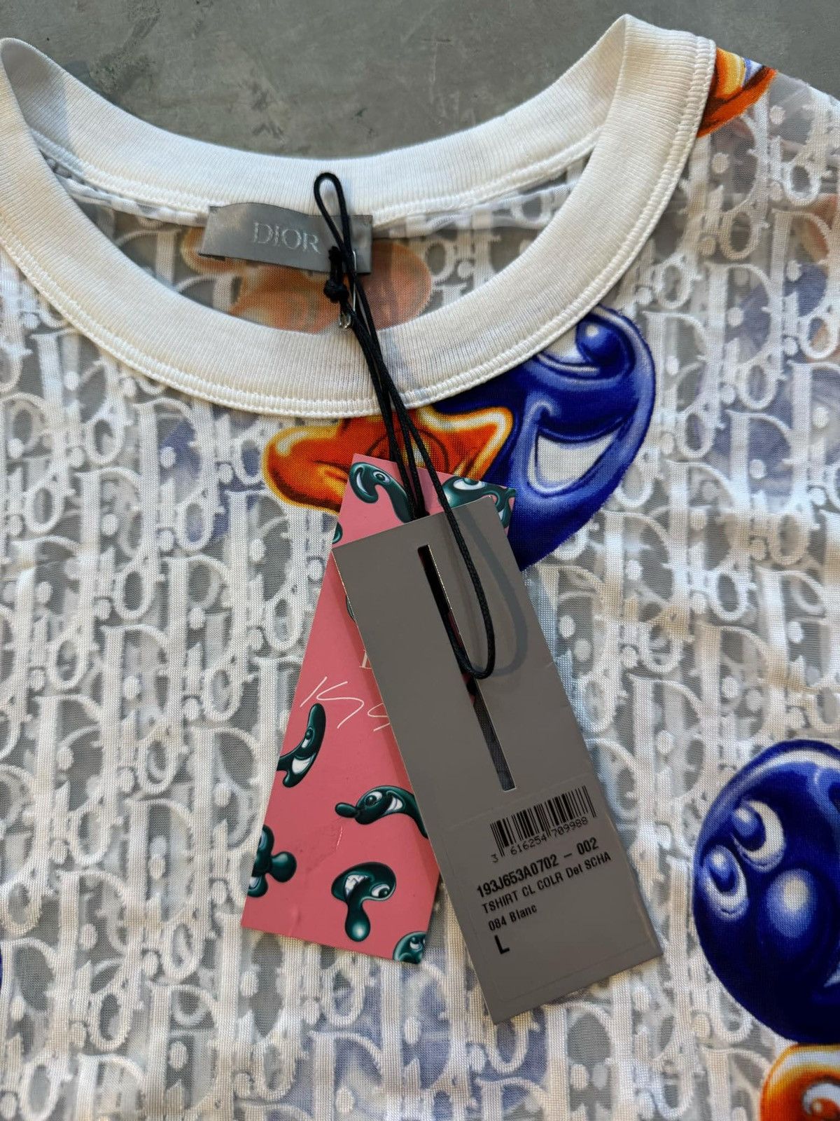 Dior Dior x Kenny Scharf See Thru Monogram tee Size US L / EU 52-54 / 3 - 3 Thumbnail