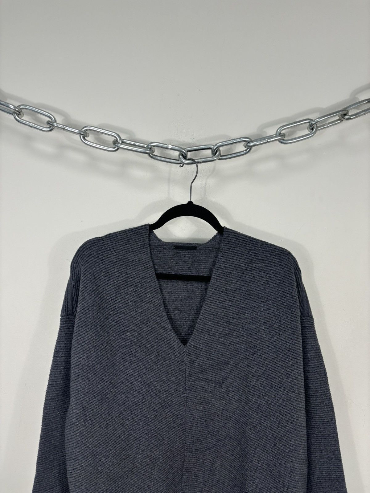 Annette Gortz Annette Gortz Heavy Ribbed Wool Nylon Knit V-Neck Sweater Size XS / US 0-2 / IT 36-38 - 3 Thumbnail