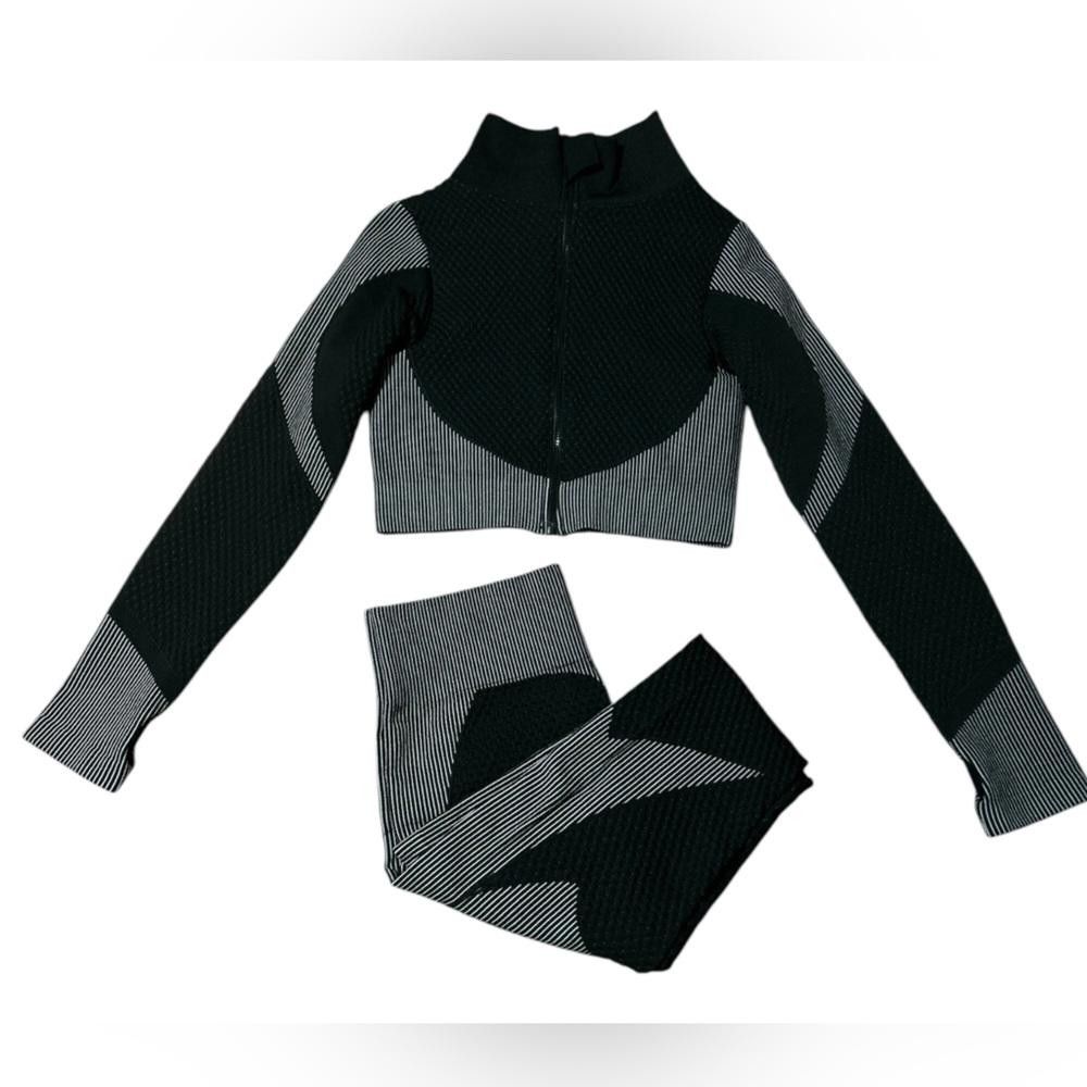 Designer 3 Women's Activewear Sets - Black, Grey, and Olive Green Size ONE SIZE - 4 Thumbnail