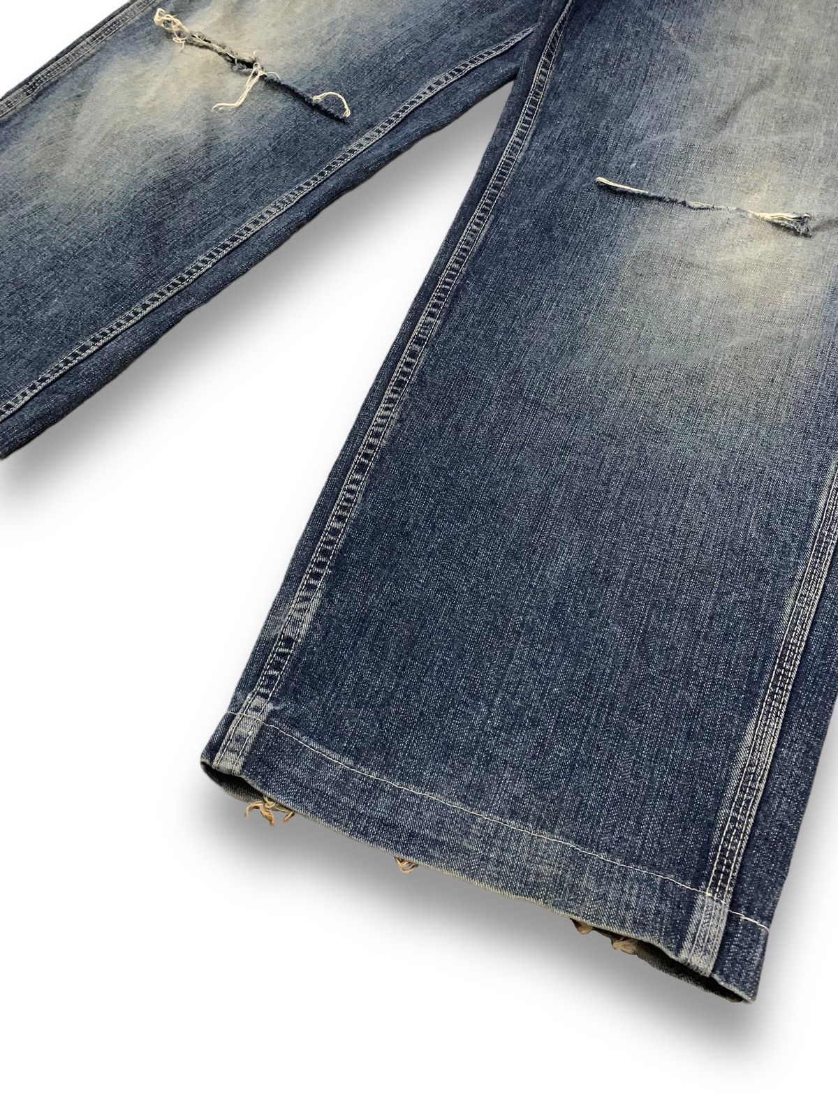 JNCO Vintage Japanese Big John Baggy Distressed Carpenter Jeans Size US 34 / EU 50 - 10 Thumbnail