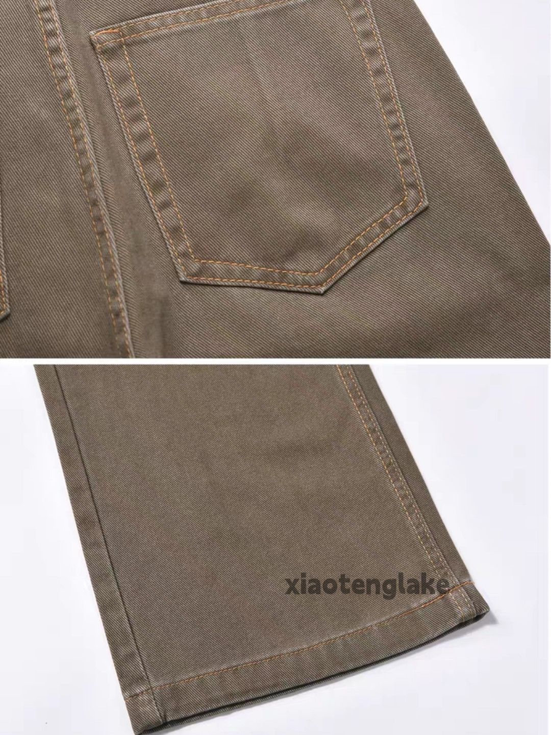 Jean xz wide Leg vintage washed faded loose baggy hiphop jeans Size US 30 / EU 46 - 4 Thumbnail