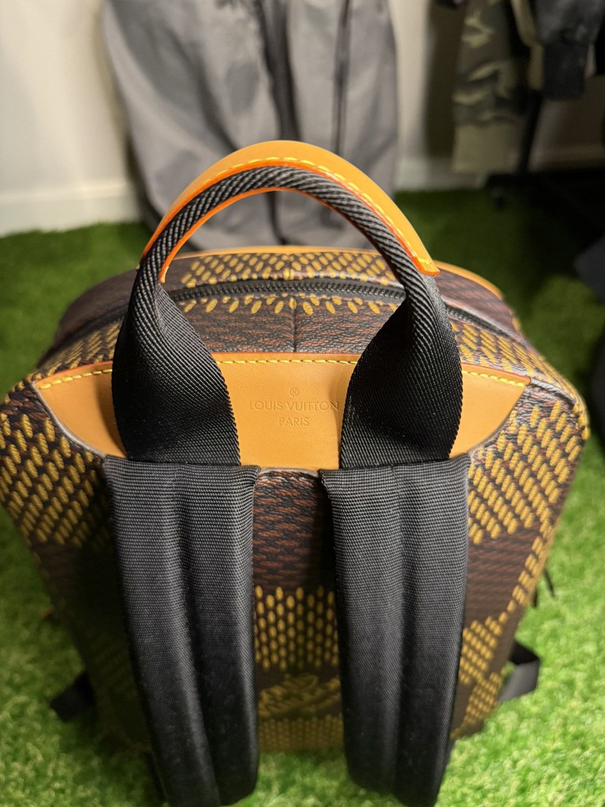 Louis Vuitton × Nigo GRAIL 🦄📜 Louis Vuitton X Nigo Damier Wave Campus Backpack Size ONE SIZE - 9 Thumbnail