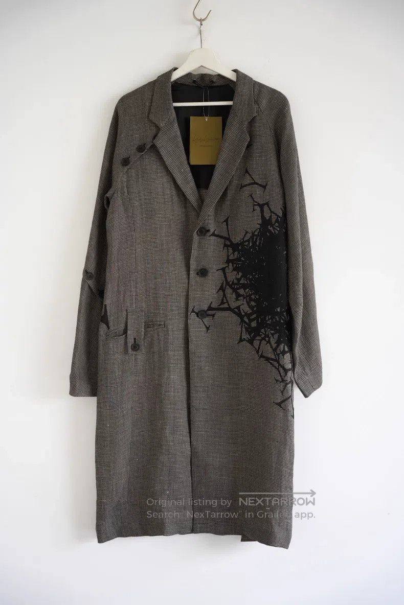Yohji Yamamoto Yohji Yamamoto 24 SS houndstooth monogram coat Size US M / EU 48-50 / 2 - 1 Thumbnail