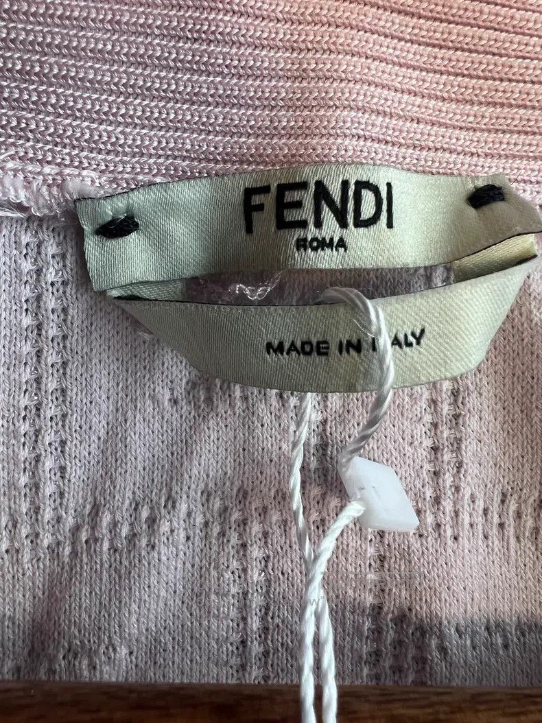Fendi Fendi Pink Logo Letter Open Cardigan Size XS / US 0-2 / IT 36-38 - 3 Thumbnail