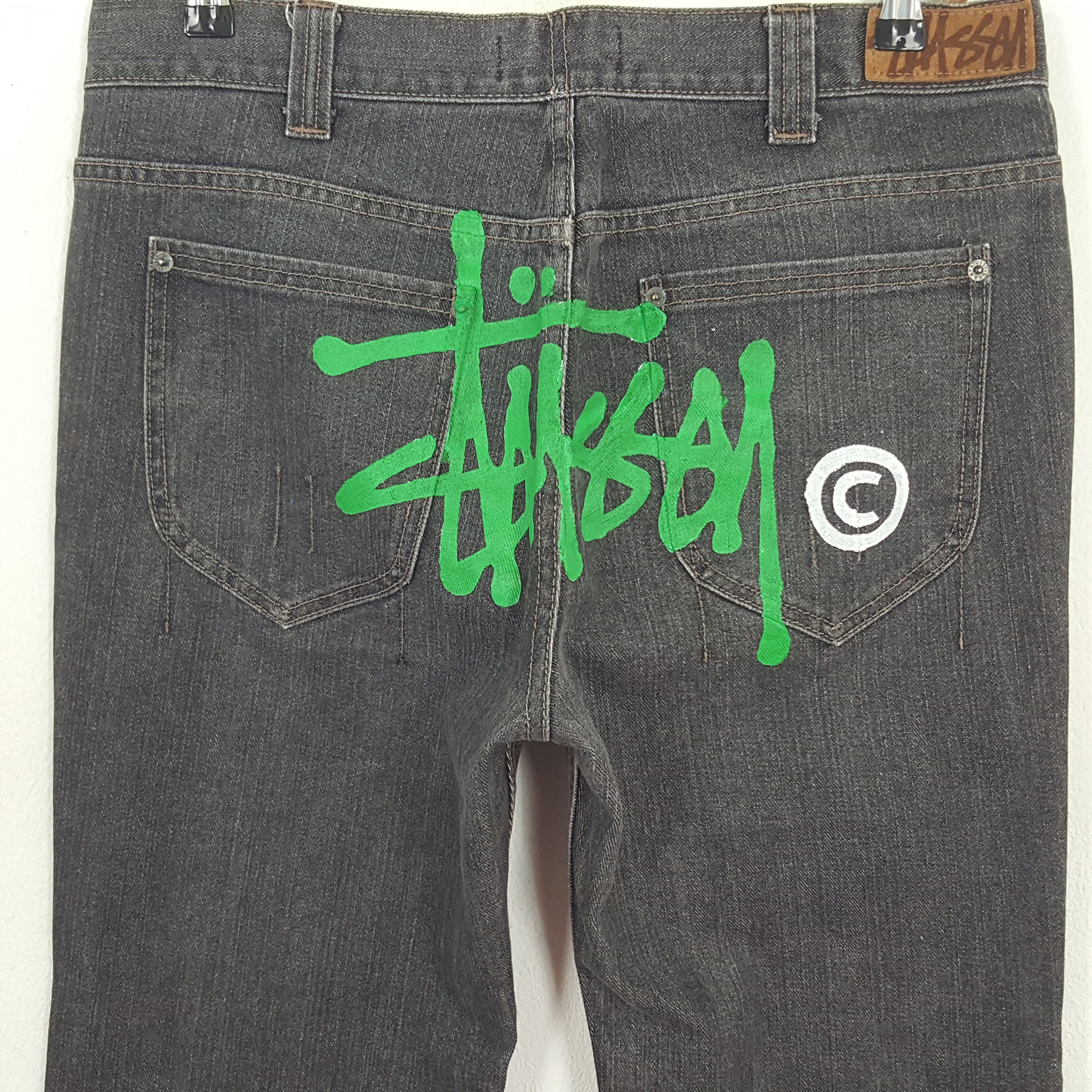 Stussy × Vintage Vintage Stussy Streetwear Style Denim Jeans Size US 33 - 2 Thumbnail