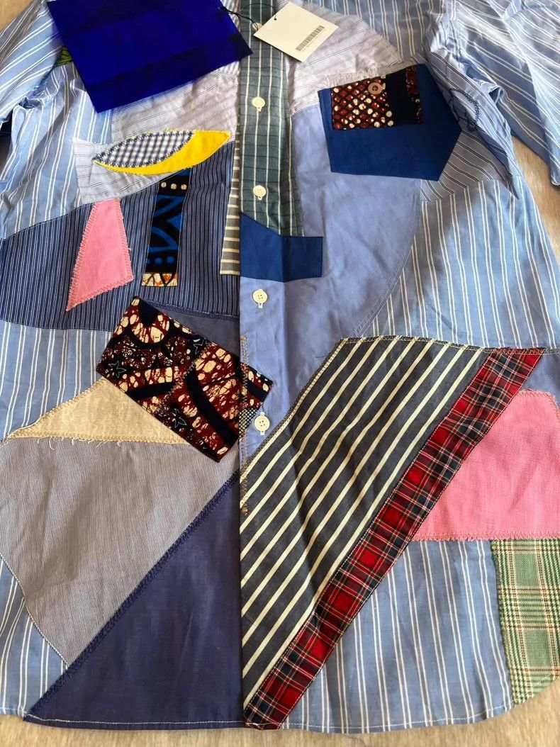 Junya Watanabe Junya Watanabe Man Patchwork Print Shirt Size US M / EU 48-50 / 2 - 4 Thumbnail