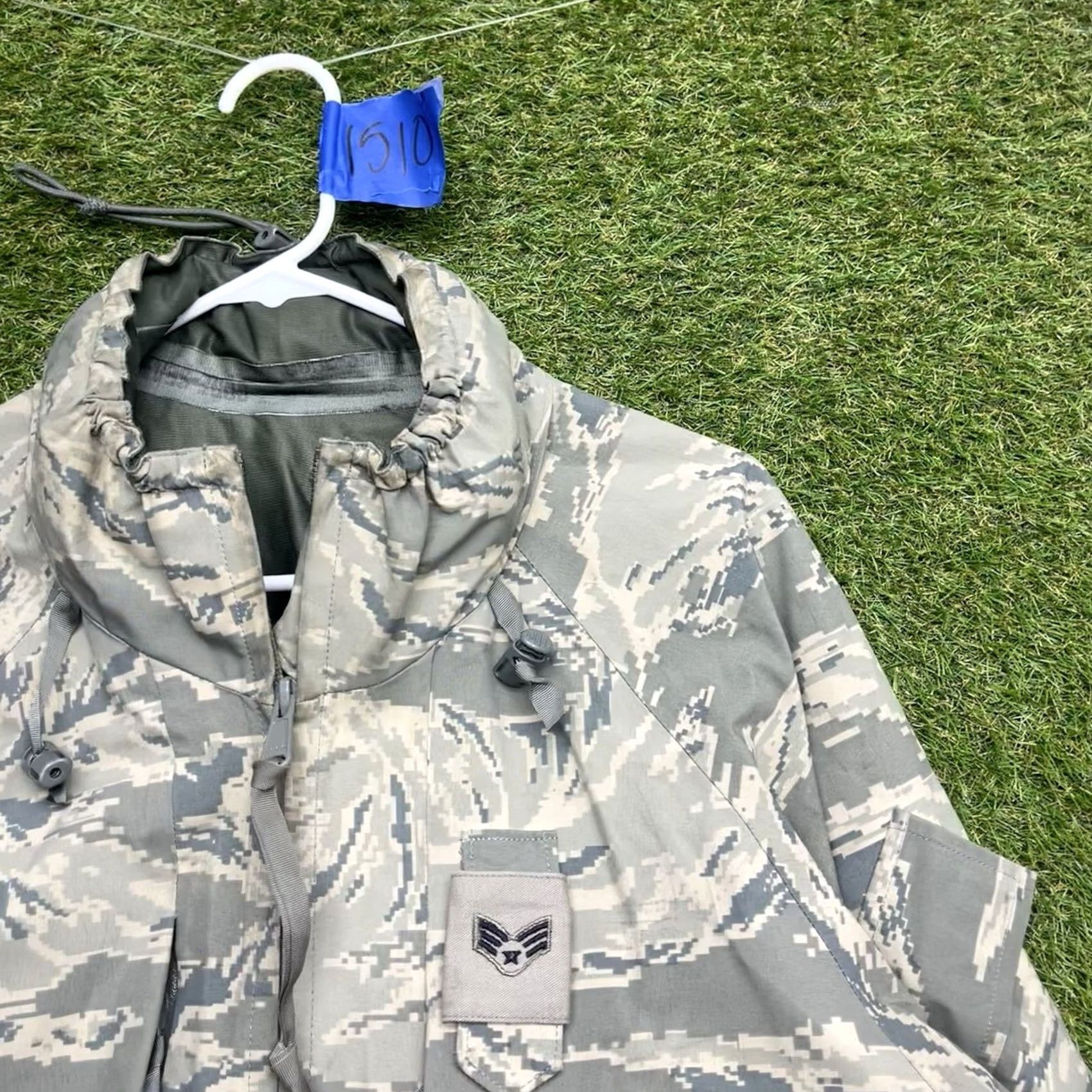 Propper PROPPER US Air Force APECS Parka Jacket Mens L ABU Camo Gore-Tex Liner Hooded Gray Nylon Windproof Military Coat Mens Size US L / EU 52-54 / 3 - 7 Thumbnail