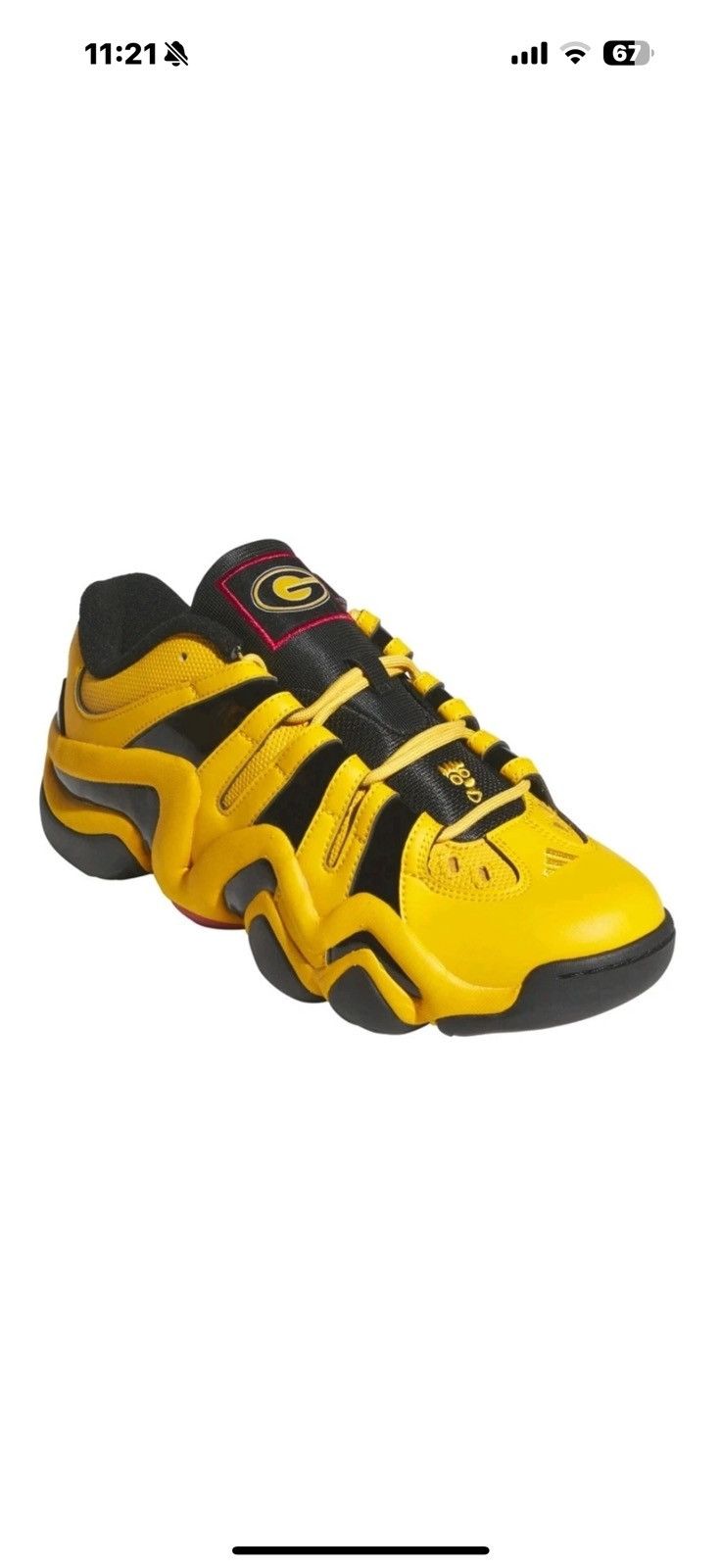Adidas Adidas Crazy 8 Low HBCU Pack Grambling State Mens Sz 7IH5122 Size US 7 / EU 40 - 3 Thumbnail