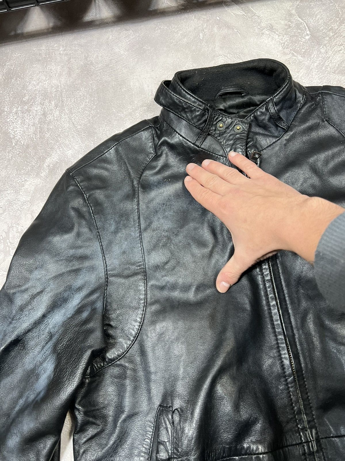 Other Vintage Racing Biker Y2k Leather Jacket Size US M / EU 48-50 / 2 - 4 Thumbnail