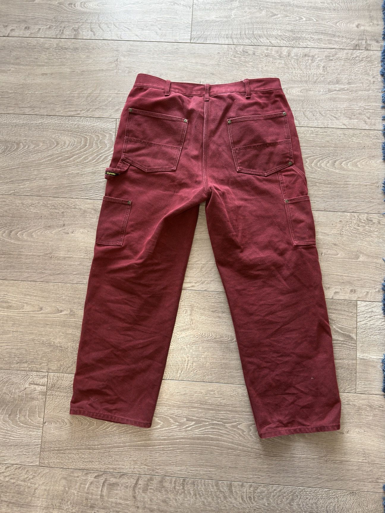 Supreme Supreme double knees workpants burgundy Size US 30 / EU 46 - 2 Thumbnail