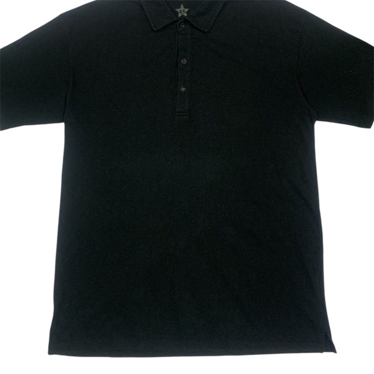 45rpm 45R Star Black Zimbabwe Cotton Polo Shirt - Size 5 Size US XL / EU 56 / 4 - 3 Thumbnail