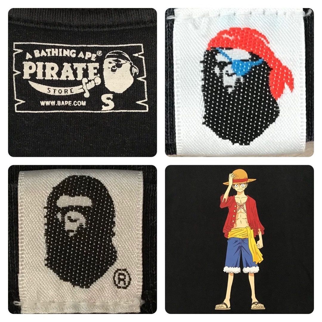 Bape ☠️Pirates Store Limited☠️ BAPE × one piece Luffy T-shirt APE Size US S / EU 44-46 / 1 - 8 Thumbnail