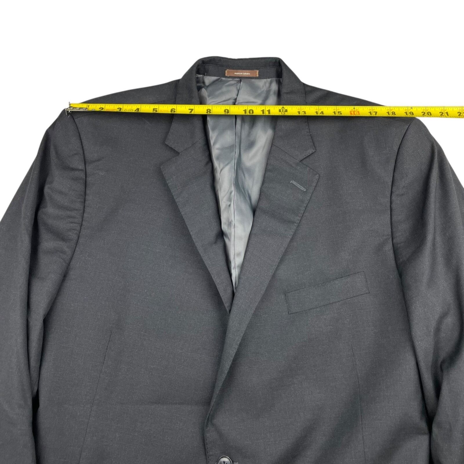Peter Millar Peter Millar Men’s NanoLuxe 100% Wool 2-Button Suit Gray• 50 Size 50L - 9 Thumbnail